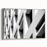 Framed vintage poster art of a colorful abstract design on canvas, featuring vibrant hues.