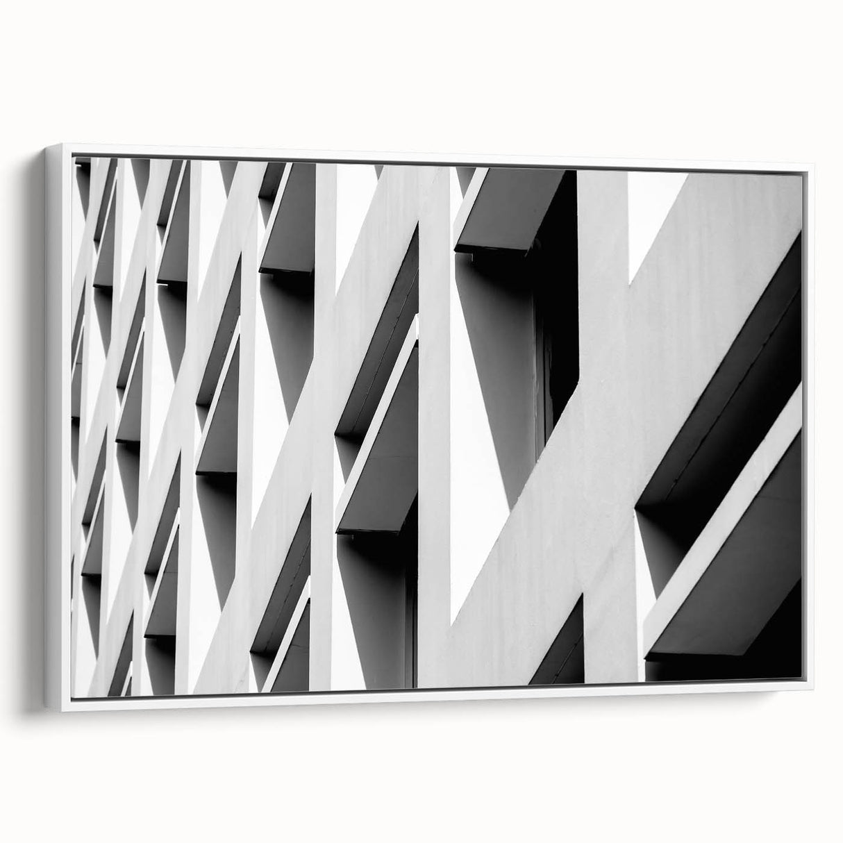 Framed canvas featuring a black and white vintage landscape painting, suitable as wall art for a bedroom.