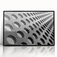 Large abstract wall art in muted grays and blues on a framed acrylic, ideal for modern living room decor.