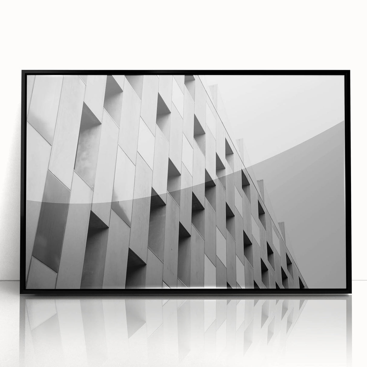 Large abstract wall art featuring swirling blue and grey tones on a framed acrylic, suitable for modern art wall decor.