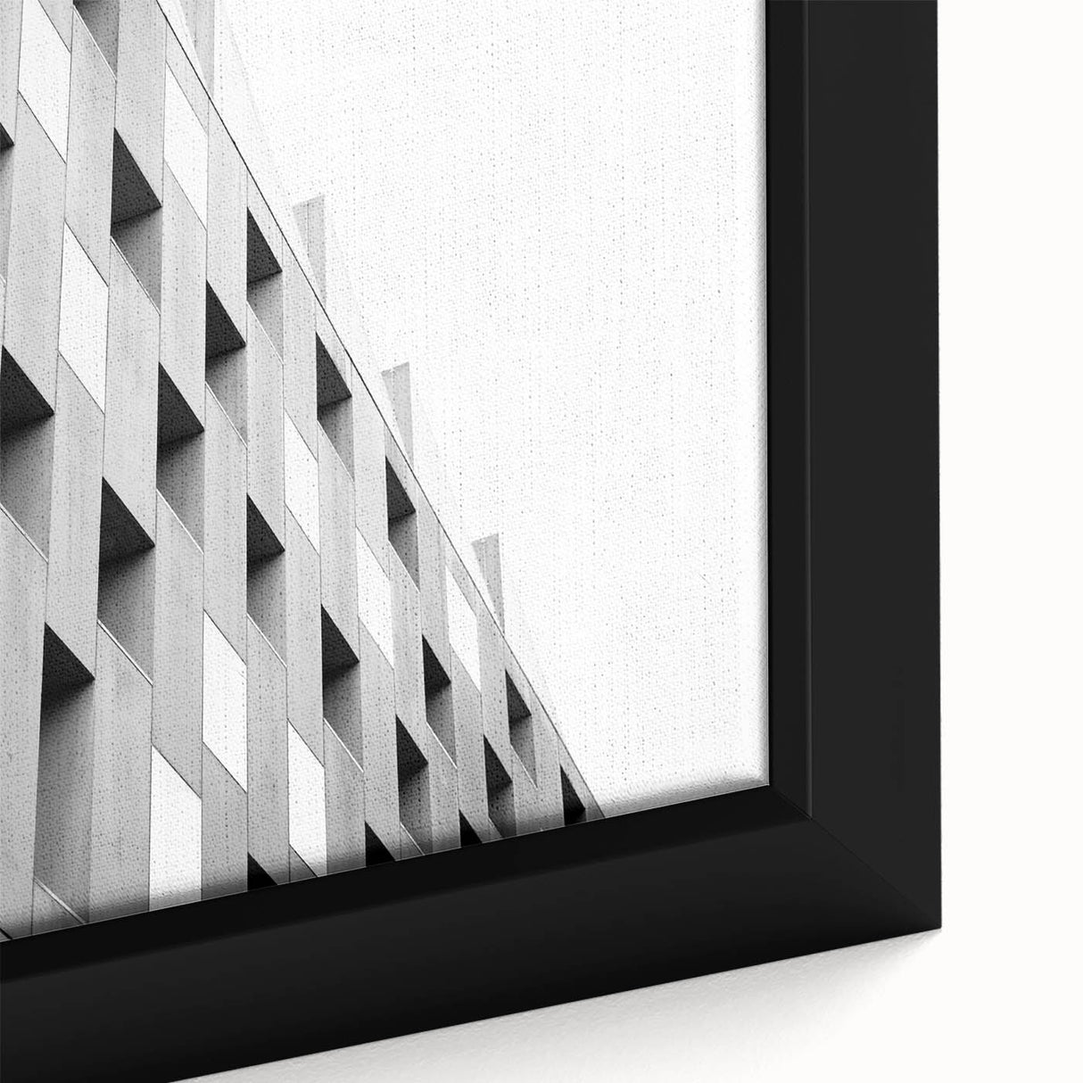 Black wall art on framed canvas featuring textured, colorful abstract patterns, ideal for living room decor.