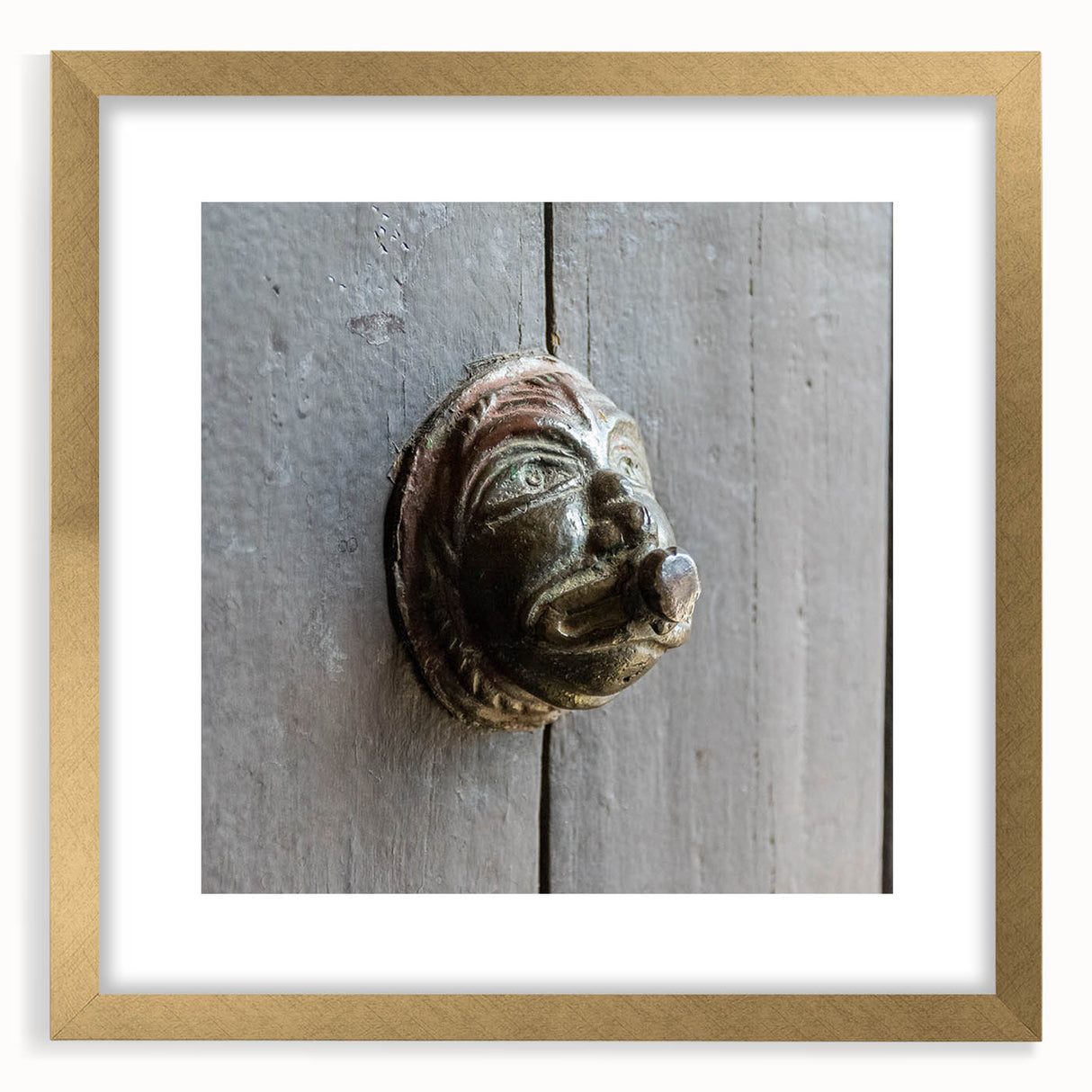Extra large abstract art print featuring textured swirls in earth tones, framed in gold, ideal for living room decor.