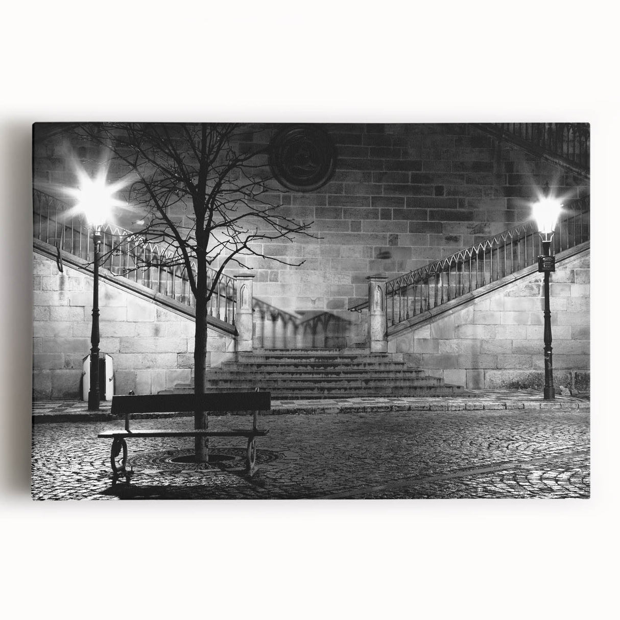 Large black and white abstract canvas print, featuring dynamic brush strokes, ideal for kitchen wall art.