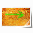 Extra large rolled canvas print featuring a floral art design in vibrant colors, ideal for dining room wall decor.