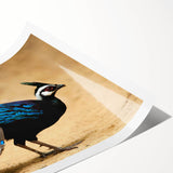 Rolled canvas print showcasing vibrant African tribal wall art with intricate patterns, stored securely in a durable cardboard tube for easy transport and protection.