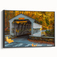 Black and white landscape art painting on a framed canvas, featuring a serene tree-lined river.