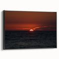 Framed canvas depicting a black and white vintage landscape painting, ideal for bedroom wall art.