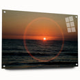 Large abstract wall art on acrylic glass, featuring swirling blue and white patterns.