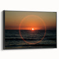 Framed canvas of a black and white vintage landscape painting, ideal for bedroom wall decor.