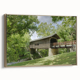 Framed canvas featuring a vintage black and white landscape painting, ideal for bedroom wall art.