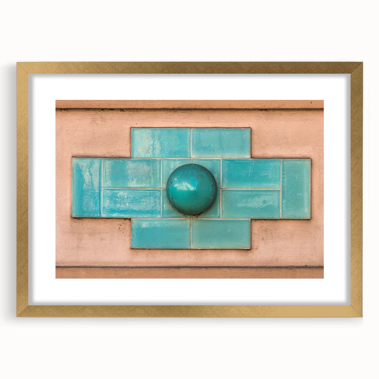 Extra large abstract art print with textured lines in muted earth tones, framed in gold, ideal for living room decor.