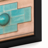 Framed canvas of textured black wall art featuring vibrant, colorful abstract patterns, ideal for living room decor.