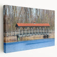 Large abstract art on stretched canvas featuring swirling blue and white patterns, ideal for kitchen wall art.