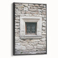 Black and white landscape art painting on framed canvas, featuring a serene river scene, suitable for bedroom decor.