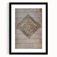 Extra large abstract art print featuring colorful textured patterns, displayed in a black frame, ideal for living room decor.