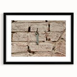 Extra large abstract art print with vivid colorful textures on a black framed canvas, suitable for living room decor.