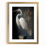 Elegant gold frame with a white mat, showcasing a front view of an art piece, ideal for home decor, gallery displays, or gift giving. Perfect for enhancing any interior design with a touch of sophistication.
