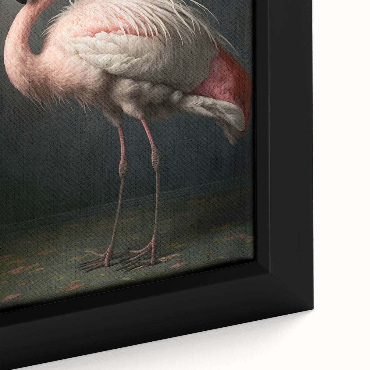 Close-up of a framed canvas showcasing vibrant African wall art, featuring intricate patterns and rich colors, ideal for home decor and cultural expression.