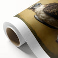 Rolled canvas displaying vibrant African wall art with intricate tribal patterns, housed in a durable cardboard tube for safe shipping and storage. Perfect for home decor.