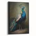 Framed canvas art showcasing a vibrant abstract design in bold colors, displayed from a black side view, perfect for modern home decor and artistic enhancement.
