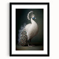 Black picture frame with white matting, showcasing a vibrant landscape artwork, ideal for home decor or gallery display, emphasizing modern elegance and style.