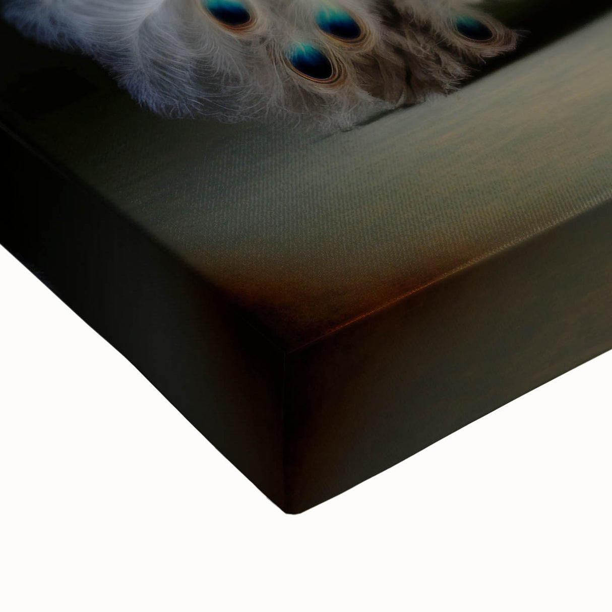 Close-up of a stretched canvas displaying vibrant African wall art, showcasing intricate tribal patterns and textures, ideal for home decor and gallery displays.