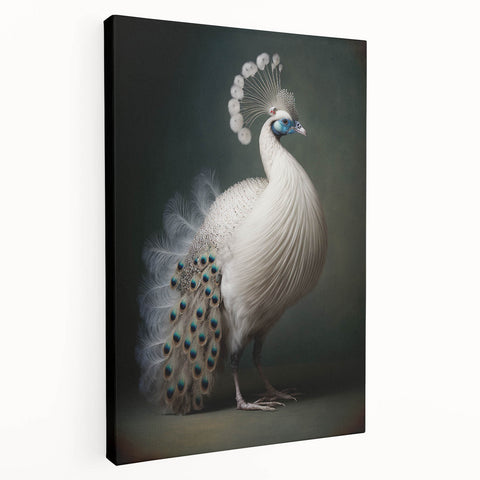 Stretched canvas artwork showcasing a vibrant abstract landscape design, viewed from the side, highlighting the textured finish and depth of colors. Ideal for modern home decor and artistic spaces.