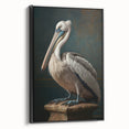Framed black canvas artwork showcasing a serene landscape scene, highlighting vibrant colors and intricate details, perfect for home decor enhancement.