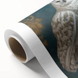 Rolled canvas showcasing vibrant African tribal wall art design, featuring intricate patterns and rich colors, securely packaged in a protective cardboard tube for shipping.