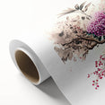 Rolled canvas showcasing vibrant African tribal wall art, intricately designed with bold colors and patterns, securely packaged in a protective cardboard tube.