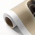 Rolled canvas showcasing a vibrant African tribal wall art design with intricate patterns, securely packaged in a durable cardboard tube, ideal for home decor enthusiasts.