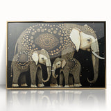 Framed acrylic artwork showcasing a vibrant gold abstract design, perfect for modern home decor, set against a sleek black background for added contrast.
