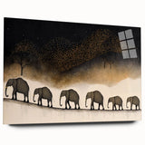 Acrylic glass display panel viewed from the side, showcasing a sleek, modern design with a crystal-clear finish, perfect for showcasing artwork or photographs.