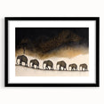 Black picture frame with a white mat, showcasing a vibrant artwork. The frame features a sleek design, ideal for modern decor, enhancing any gallery wall.