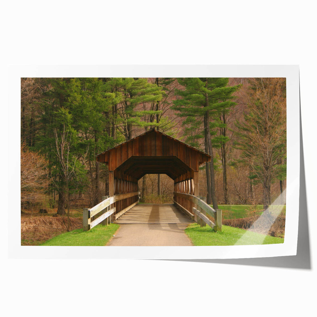 Extra large rolled canvas print featuring a floral design in soft pastel shades.