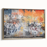 Framed canvas of a black and white vintage landscape painting, ideal for bedroom wall decor.