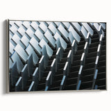 Framed vintage poster art on canvas featuring vibrant, colorful abstract patterns, ideal for living room decor.