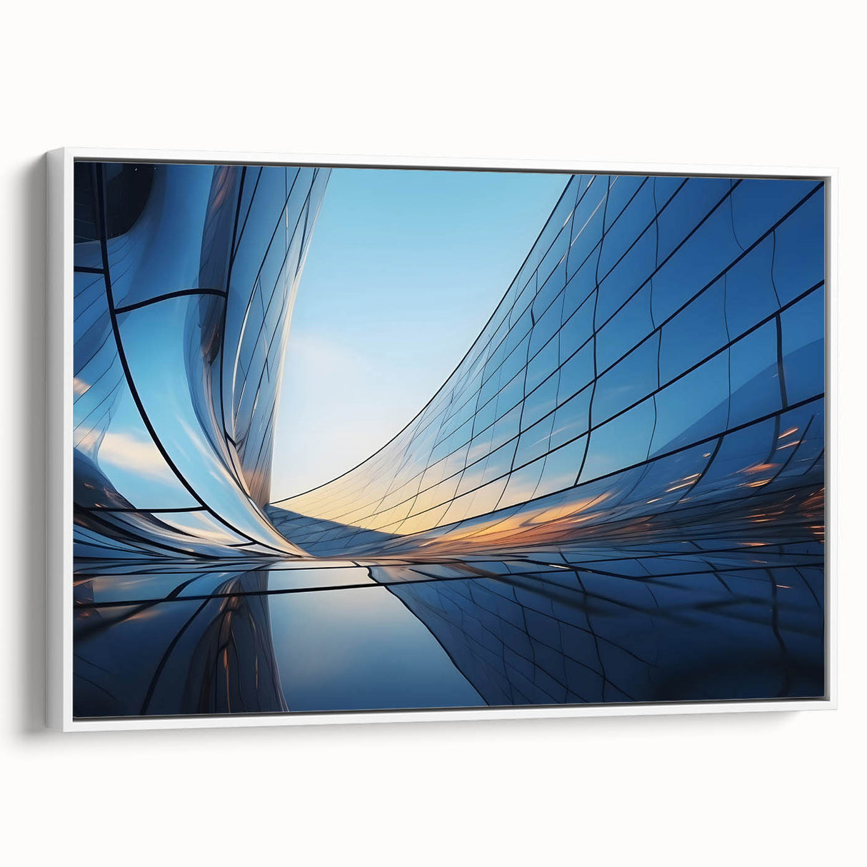 Framed canvas featuring a black and white vintage landscape painting, ideal for bedroom wall art.