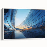 Framed canvas featuring a black and white vintage landscape painting, ideal for bedroom wall art.