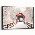 Framed canvas of a black and white vintage landscape painting, ideal for bedroom decor.