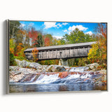 Landscape art painting featuring a serene river scene in soft, muted colors on a framed canvas.
