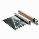 Extra large rolled canvas print of vibrant floral art, ideal for classy bathroom or large living room decor.