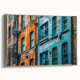 Framed canvas depicting a black and white vintage landscape painting, ideal for bedroom wall art.