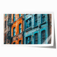 Rolled canvas print of large floral design in soft pastel shades, ideal for art wall dining room or bathroom decor.