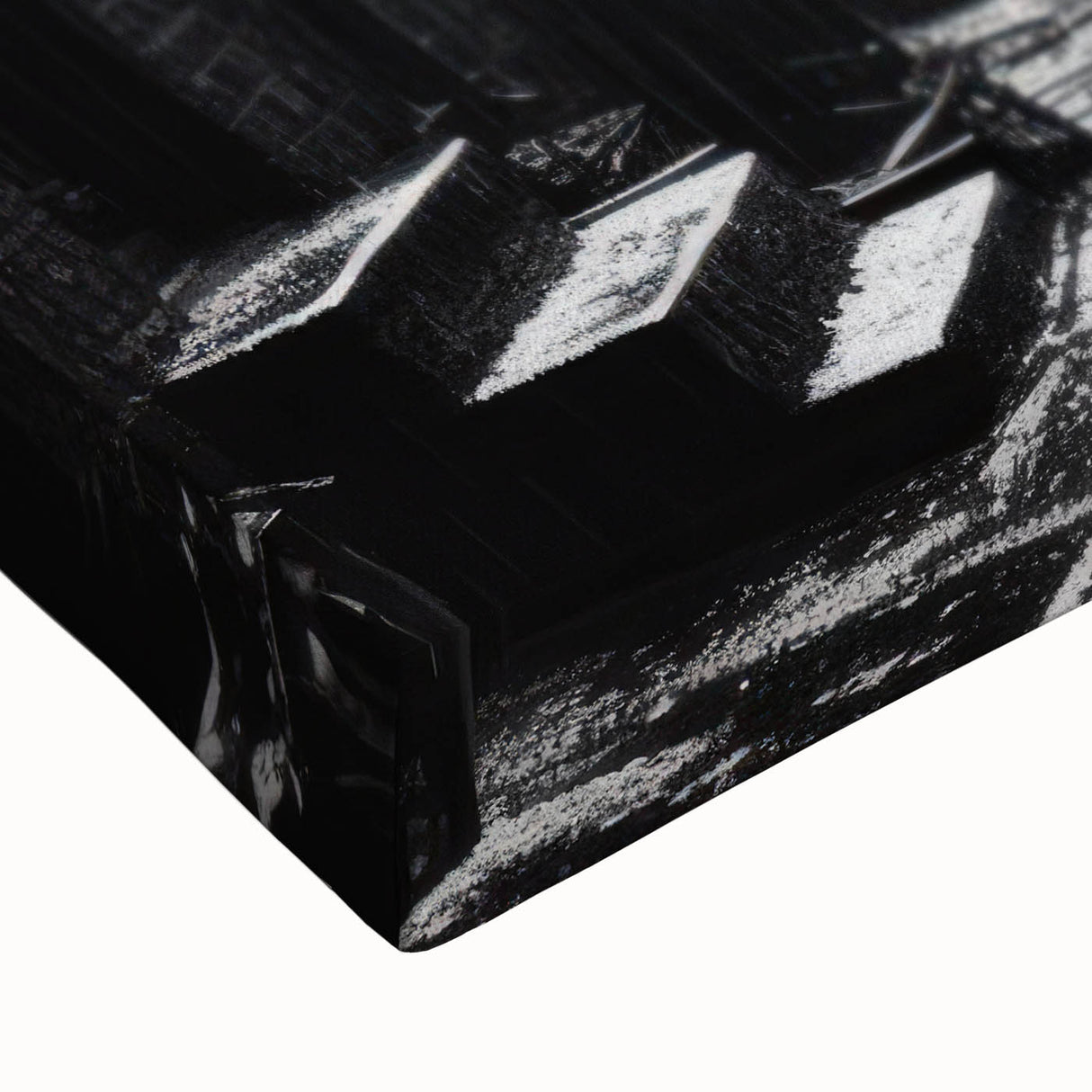 Large art canvas featuring a black and white landscape painting with detailed trees, ideal for bedroom wall decor.