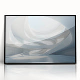 Large abstract wall art in muted earth tones on acrylic, framed, ideal for modern living room decor.