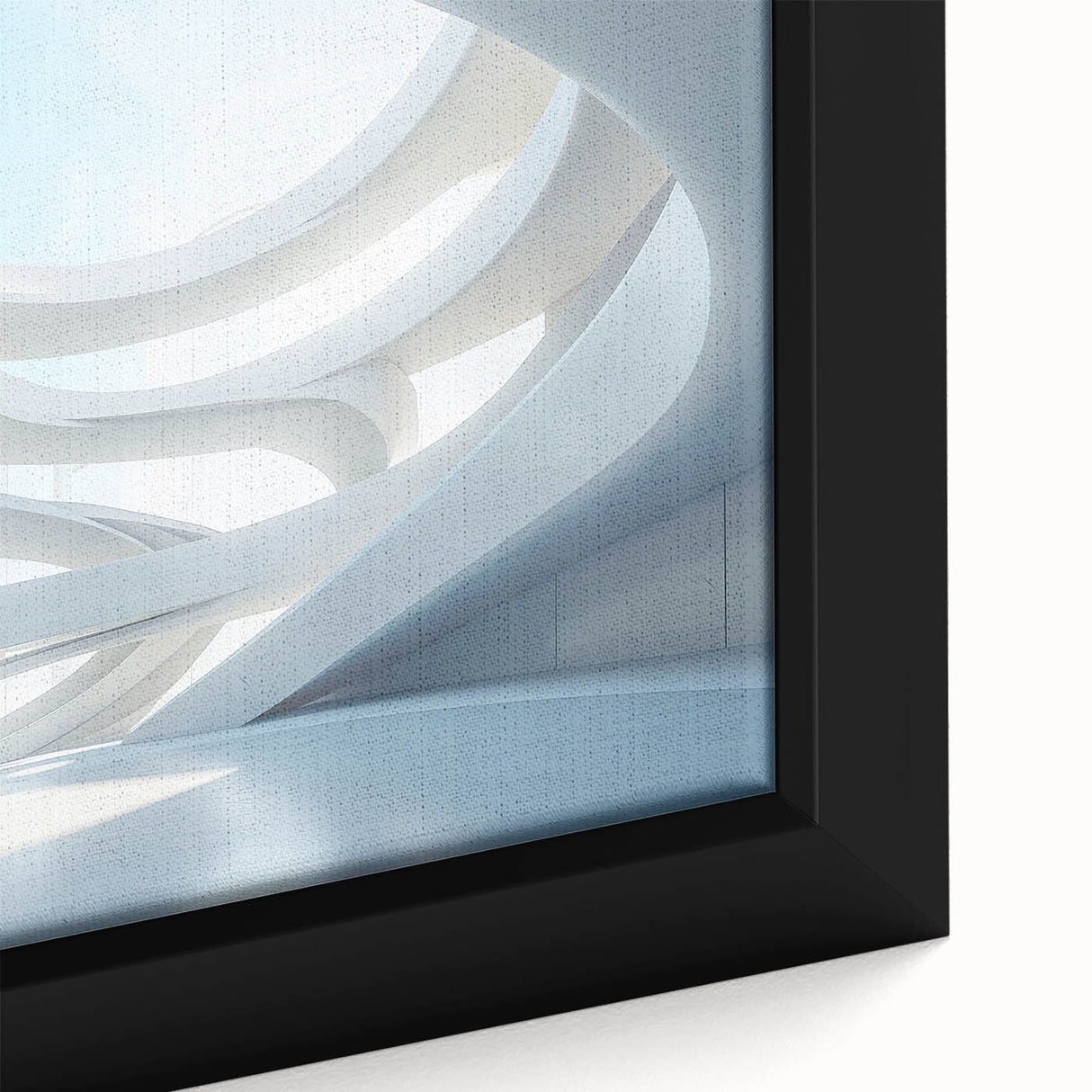 Close-up of extra large black wall art on canvas featuring colorful, textured abstract design, ideal for living room decor.