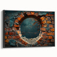 Framed canvas featuring a black and white vintage landscape painting, ideal for bedroom wall decor.