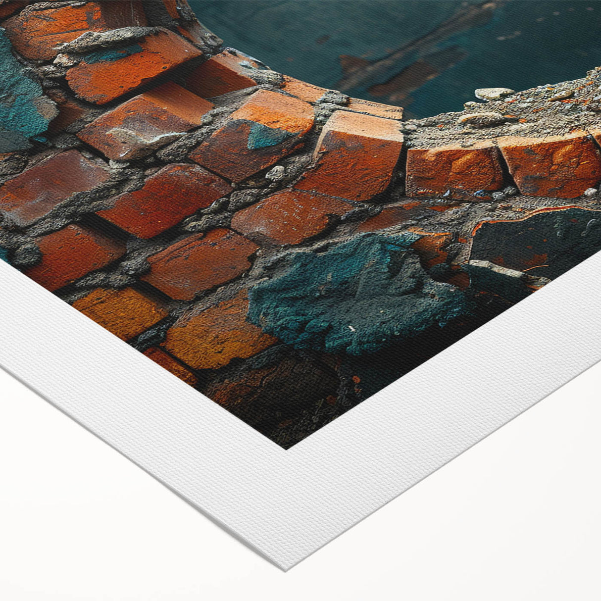Art deco poster on rolled canvas featuring geometric patterns in muted gold and black, suitable for dining room decor.