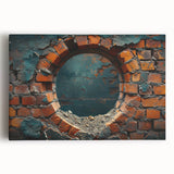 Large black and white abstract print on stretched canvas, featuring fluid shapes; ideal for kitchen wall art.